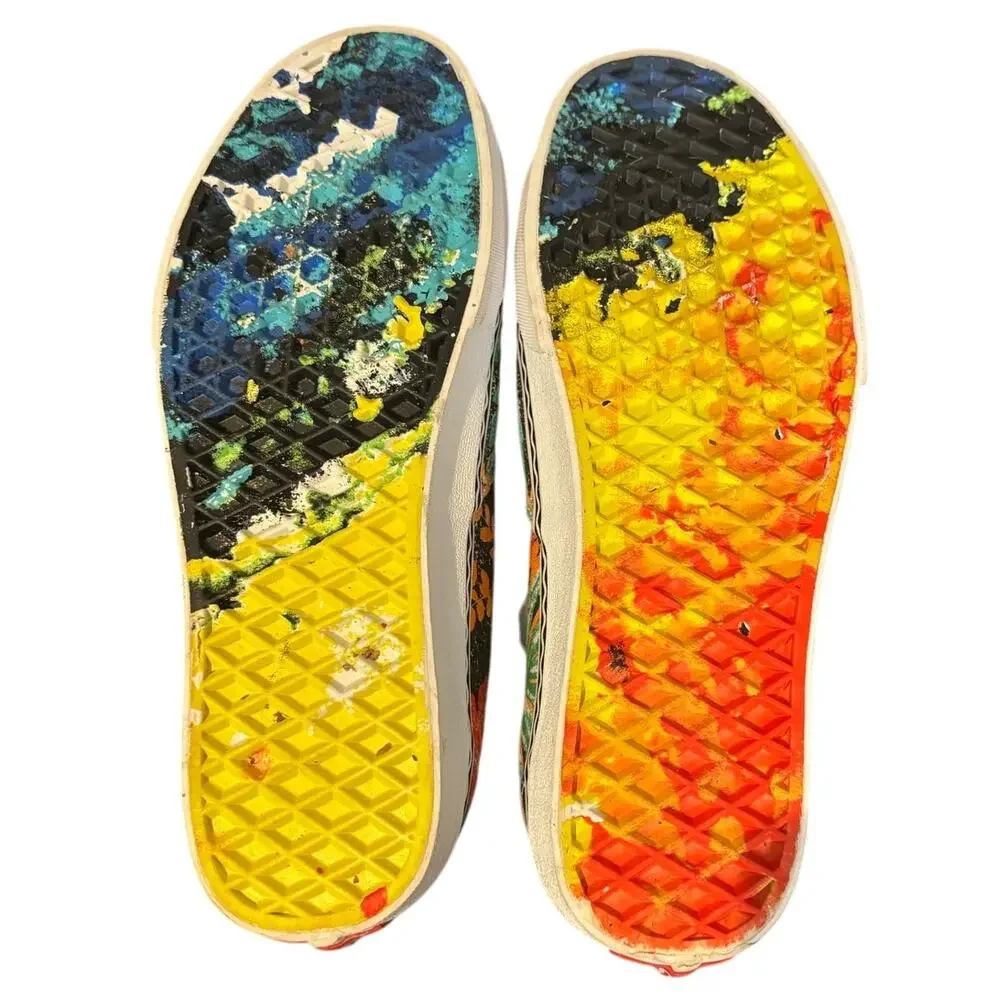 Limited Edition Vans X Crayola Skate Shoe Sneakers, Men Size 6, Women Size 7.5
